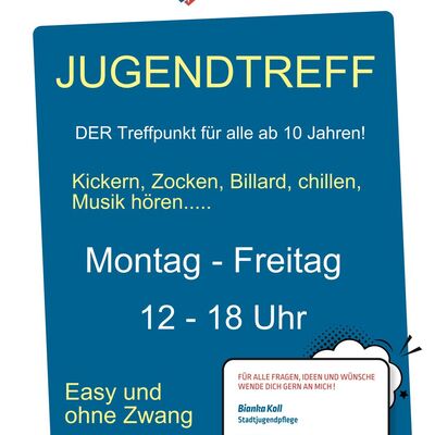 Jugendtreff - Plakat