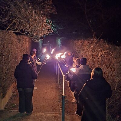 Fackelwanderung in der Priesterwiese